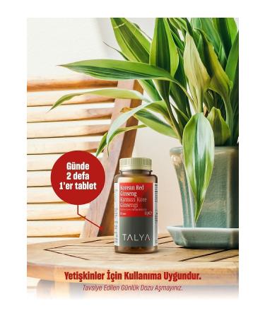 Talya Korean Red Ginseng Food Supplement Containing Red Korean Ginseng Extract 60 Tablets - Buy Online on GoSupps.com