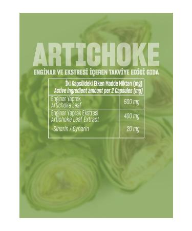 Talya Artichoke Supplementary Food Containing Artichoke Leaf and Extract 60 Capsules - Buy Online on GoSupps.com