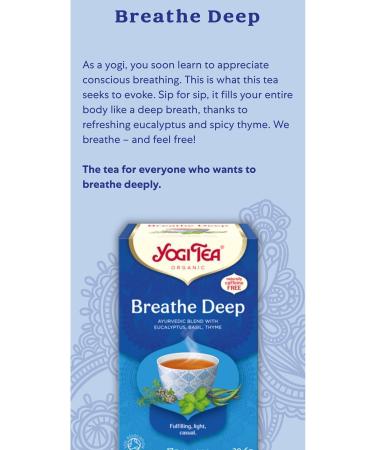 Yogi Tea Yogi Breathe Deep Organic Tea - Buy Online on GoSupps.com