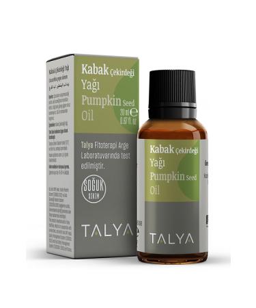 Talya Pumpkin Seed Oil Cold Pressed 0 Pure And Natural 20 ml