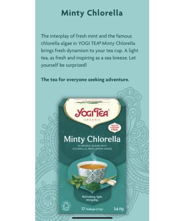 Yogi Tea Yogi Minty Chlorella Organic Tea - Buy Online on GoSupps.com
