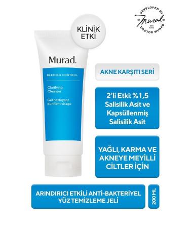 Murad Clarifying Cleanser Purifying Effective Facial Cleansing Gel 200 ml