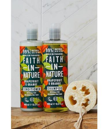 Faith In Nature Natural Refreshing Shampoo Grapefruit & Orange For Normal & Oily Hair Prone to Dandruff - Buy Online on GoSupps.com