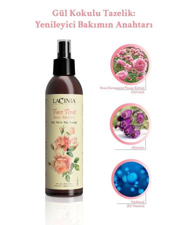 Lacinia Rose Essence Facial Cleansing Tonic 190 ml Suitable for Face and Body Care - Buy Online on GoSupps.com