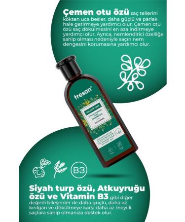 Tresan Fenugreek Strengthening Sulfate-Free Care Shampoo 300 ml x2 Pieces - Buy Online on GoSupps.com