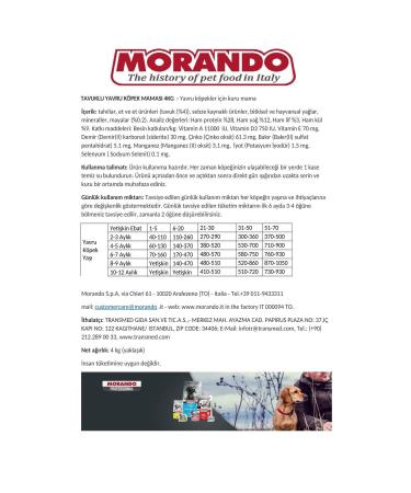 MORANDO Puppy Food-Chicken 4 Kg - Croquettes With Chicken Puppy 4kg - Buy Online on GoSupps.com