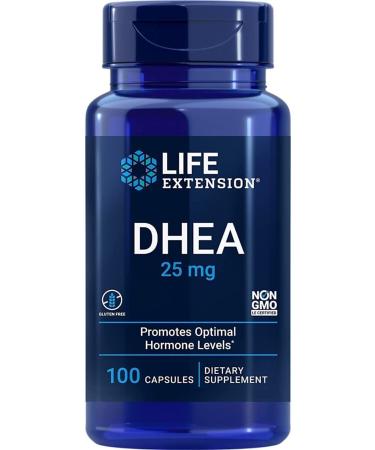 Life Extension Dhea 25mg Capsules 100 Count