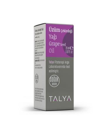 Talya Grape Seed Oil Cold Pressed 0 Pure And Natural 20 ml - Buy Online on GoSupps.com
