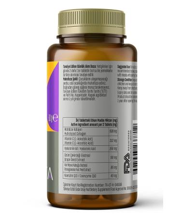 Talya Hydrolyzed Collagen Containing Food Supplement Type I and Type III Collagen 60 Tablets - Buy Online on GoSupps.com