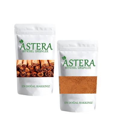 ASTERA 100 Gr Organic Ceylon Cinnamon Sticks + 100 Gr Organic Ceylon Cinnamon Powder (Ceylon Cinnamon Set)