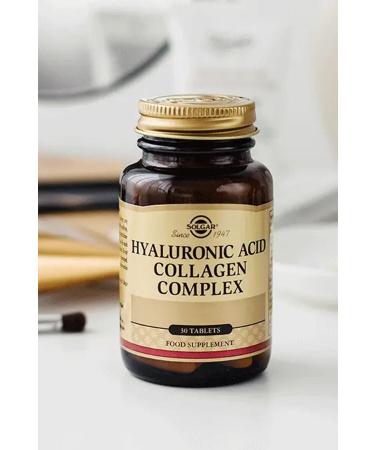 Solgar Hyaluronic Acid Collagen Complex 30 Tablets - Buy Online on GoSupps.com