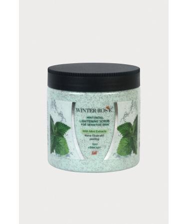 WINTER ROSE Mint Facial Lightening Scrub / Mint Extract Peeling Anti-Acne Rejuvenating Cream