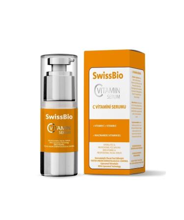 SwissBio Vitamin C Serum 30 ml Sodium Ascorbyl Phosphate%5+ethyl Asborbic Acid%1 5+niacinamide%2 - Buy Online on GoSupps.com