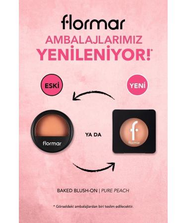 Flormar Shimmering Baked Blush - Baked Blush-on - 048 Pure Peach - 8682536051460 - Buy Online on GoSupps.com