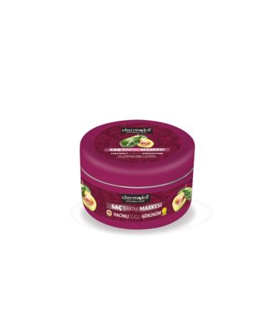 Dermokil Clay Avocado and Vitamin E Hair Mask 300 G. Voluminous Strong Appearance Hair Care Mask