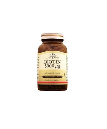 Solgar Biotin 5000 Mcg 50 Capsules - Buy Online on GoSupps.com