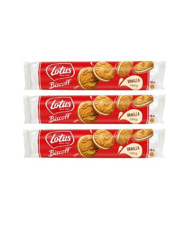 Lotus Biscoff Sandwich Biscoff Vanilla Cream 150 gr X 3 Pieces