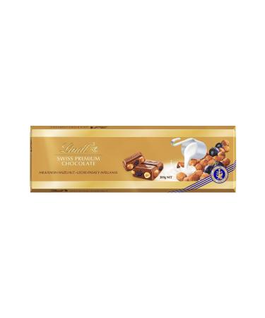 Lindt Milk Raisin Hazelnut Gold 300 G