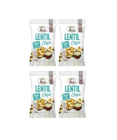 Eat Real Dill Lentil Chips 40 Gr. X 4 Pieces