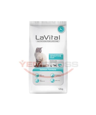 La Vital Lavital Sensitive Adult Cat Food with Salmon 12 Kg