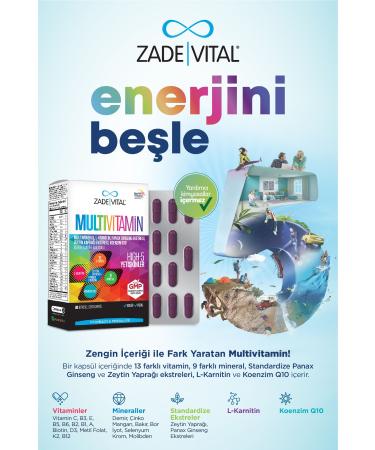 Zade Vital Multivitamin 30 Softgel Capsules