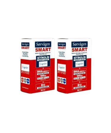 Sorvagen Smart Citicoline Dha Omega 3 And B12 (30 Capsules) - 2 Pieces