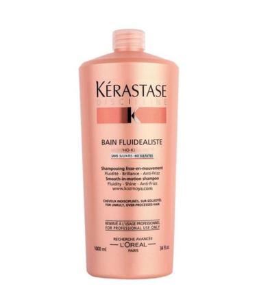 Kerastase Shampoo for Unruly and Frizzy Hair 1000 ml - Discipline Bain Fluidealiste No Sulfates 3474630647534