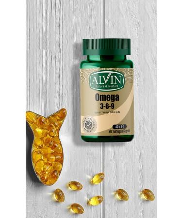 Alvin Omega 3-6-9 Containing Supplementary Food Fish Oil Epa And Dha 30 Softgels - Buy Online on GoSupps.com