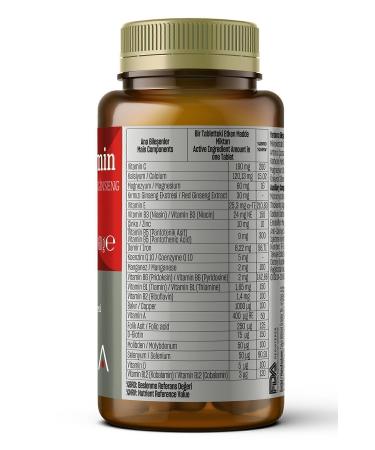 Talya Multivitamin Containing Supplementary Food (Minerals Red Ginseng and Coenzyme Q10) 60 Tablets - Buy Online on GoSupps.com