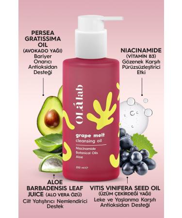 OlaLab Purifying Makeup Remover Dual Phase Skin Cleansing Oil 200 Ml - Buy Online on GoSupps.com