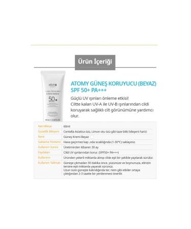 Atomy Sunscreen Spf50 Pa (WHI TE) - Buy Online on GoSupps.com