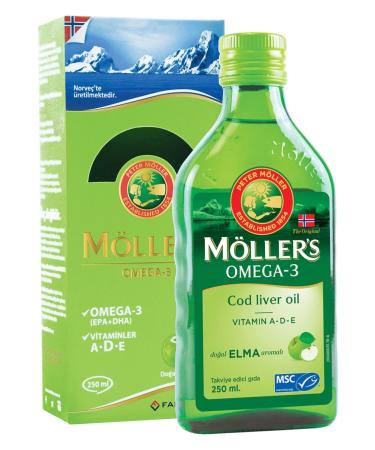 Mollers's Omega-3 Fish Oil Syrup Apple Flavored 250 Ml