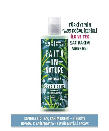 Faith In Nature Natural Balancing Hair Care Conditioner Rosemary For Normal & Oily Hair Prone to Dandruff