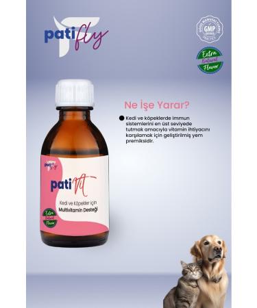 PAT FLY Multivitamin Liquid for Cats and Dogs 50 ml - Buy Online on GoSupps.com