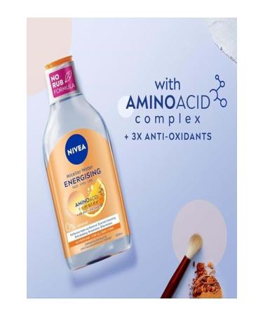 NIVEA Micellar Make-Up Remover Water Energy 400 ml - Buy Online on GoSupps.com