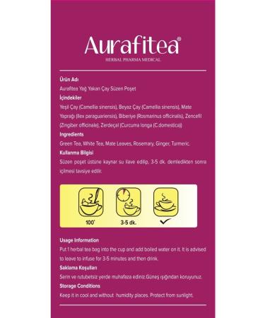 Aurafitea Fat Burning Tea - Buy Online on GoSupps.com