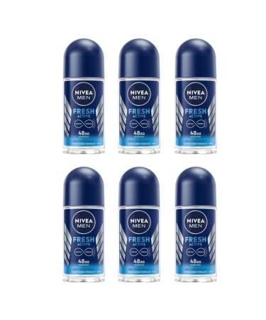 NIVEA NIVEA DEO ROLL-ON MEN MINI FRESH ACTIVE 25 ML 6 PCS