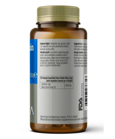 Talya Black Cumin Oil Containing Supplementary Food 60 Softgels - Buy Online on GoSupps.com