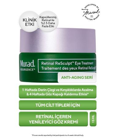 Murad Retinal Resculpt Eye Treatment - Regenerating Eye Cream with Retinal 15ML