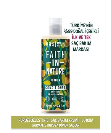 Faith In Nature Natural Smoothing Conditioner Jojoba For Normal & Dry Hair