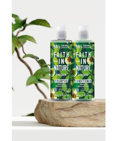 Faith In Nature Natural Nourishing Shampoo&Conditioner Avocado - Buy Online on GoSupps.com