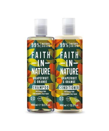 Faith In Nature Natural Refreshing Shampoo&Conditioner Grapefruit&Orange - Buy Online on GoSupps.com