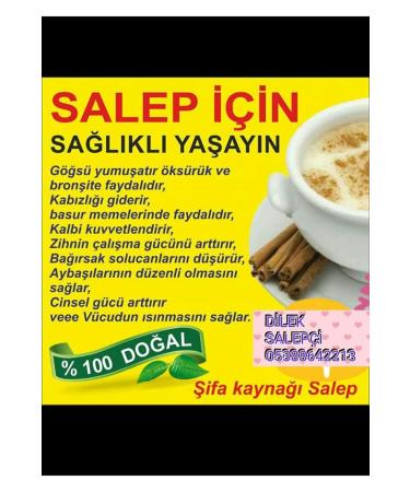 DilekSalep Genuine Bucak Salep 50gr Additive-Free Salep - Buy Online on GoSupps.com