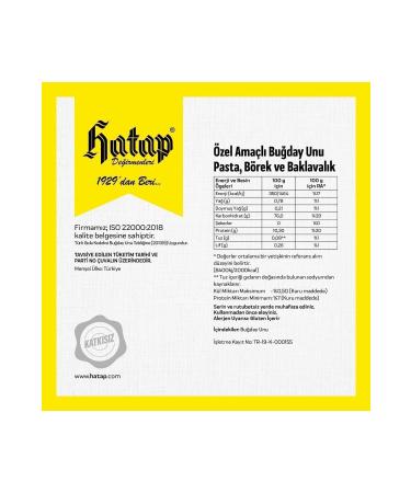 Hatap Mills Additive-Free 4 kg Cake Pastry and Baklava Flour - Buy Online on GoSupps.com