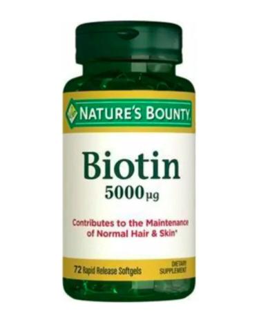 Natures Bounty Biotin 5000 Mcg 72 Capsules