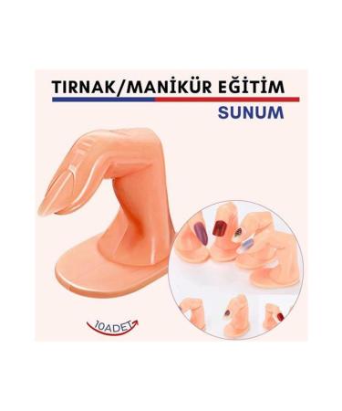 Cepahir TransForMacion Prosthetic Nail Manicure Training and Presentation Fingers 10 pcs 718235