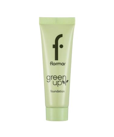 Flormar Semi-Matte Finish Water Based Vegan Foundation - Green Up Foundation - 002 LIGHT BEIGE - 4251903322218 - Buy Online on GoSupps.com