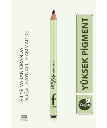 Flormar Intense Pigmented Soft Texture Vegan Eye Pencil-green Up Eye Pencil-002 Nutshell-4251903322300