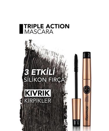 Flormar 3 Stage Adjustable Mascara (BLACK) - Triple Action Mascara - 001 - 8690604275588 - Buy Online on GoSupps.com
