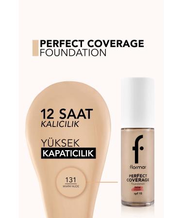 Flormar Perfect Coverage Intensive Concealer Water Based Foundation (PINK UNDERTONE) -131 Warm Nude -8682536070553 - Buy Online on GoSupps.com